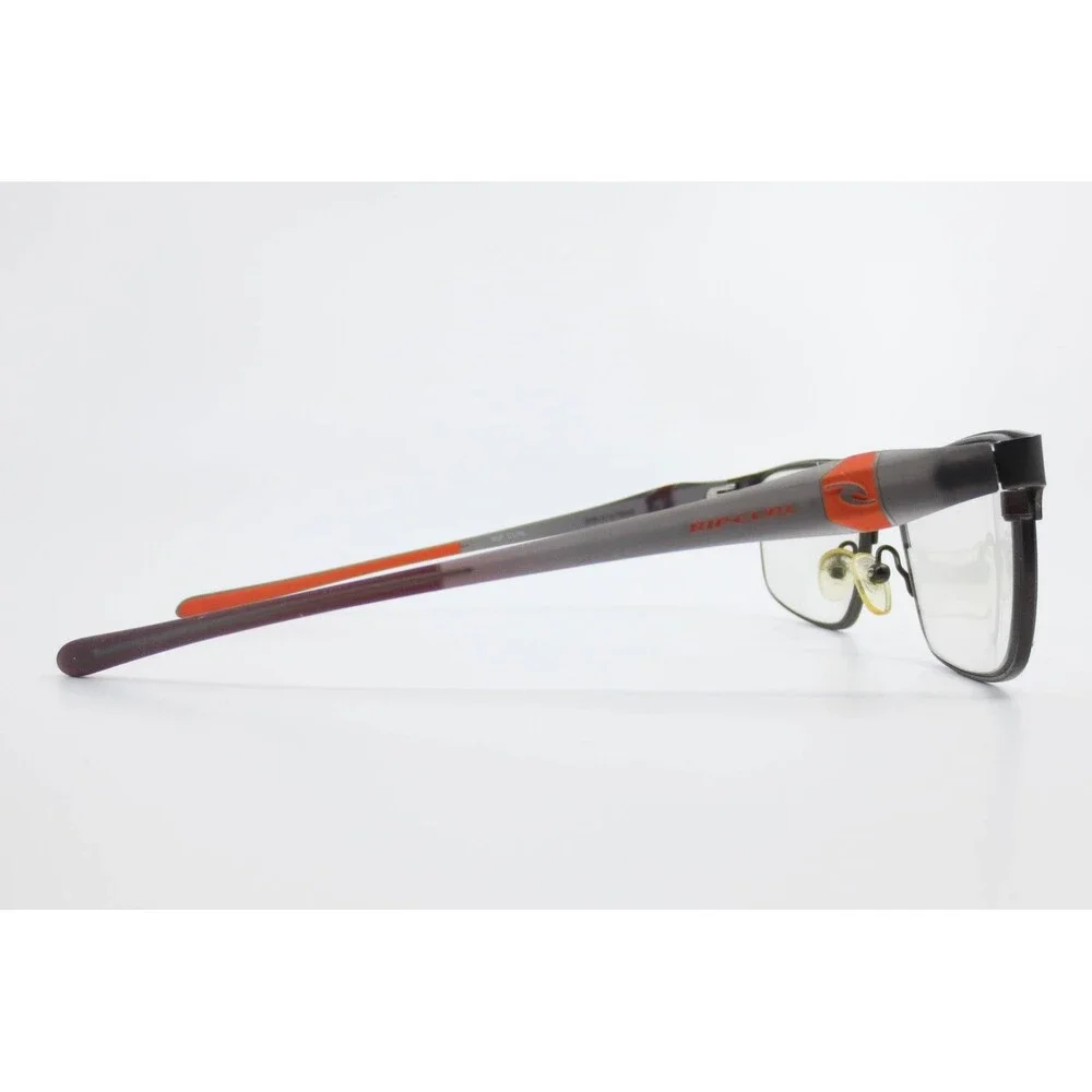 Rip Curl RC 2013 C1 Eyeglasses Matte Dark Grey Orange Rectangle Frames 56-17-140